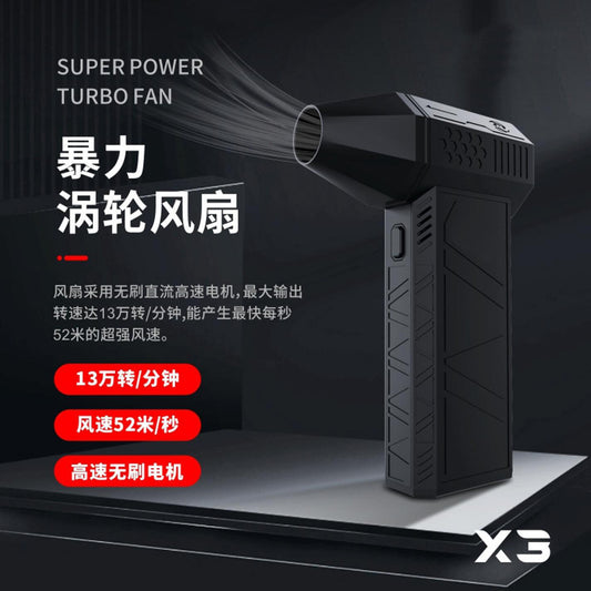 RIECO ジェットファン X3 ハイスピードターボ扇風機 13万rpm ブラシレス 充電式